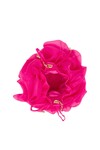 EVALIE ORGANZA RUFFLE BAG (DEEP MAGENTA)