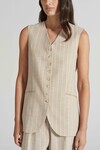 THE GABRIEL VEST (OAT STRIPE)
