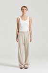 THE GABRIEL TROUSER (OAT STRIPE)