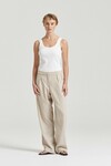THE GABRIEL TROUSER (OAT STRIPE)