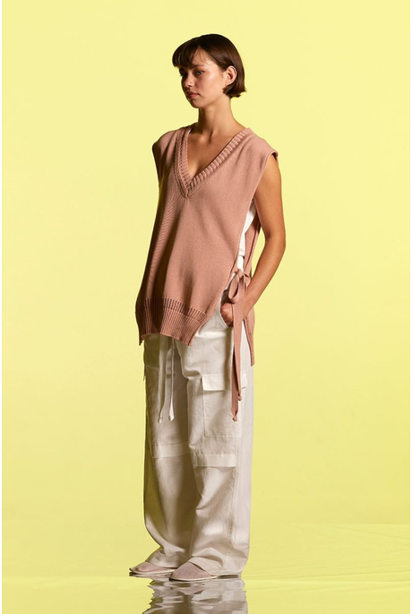 Cotton Vest (Pink)