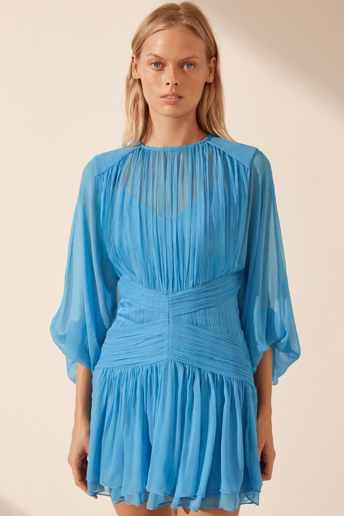 [SHONA JOY]* Margot Round Neck *セミシアーバルーンスリーブ SHONA JOY]* Margot Round Neck *セミシアーバルーンスリーブ