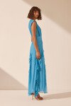 MARGOT ROUND NECK MAXI DRESS (AQUA)