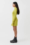 OLEA LONG SLEEVE DRESS (CHARTREUSE)