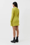 OLEA LONG SLEEVE DRESS (CHARTREUSE)