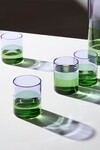 TWO TONE GLASSES / SET OF FOUR (LILAC + GREEN)