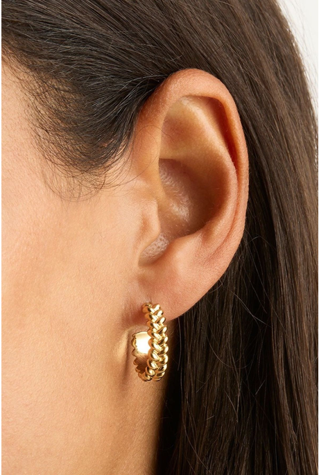 INTERWINED LARGE HOOPS (18K GOLD VERMEIL)