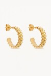INTERWINED LARGE HOOPS (18K GOLD VERMEIL)