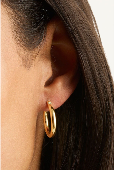 SUNRISE LARGE HOOPS (18K GOLD VERMEIL)