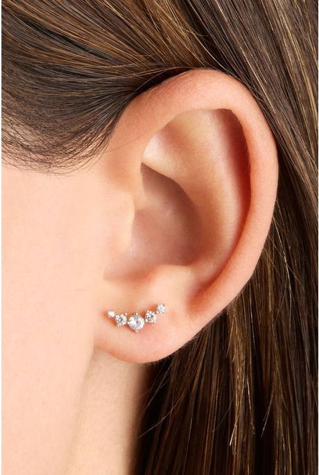 FLY ME TO THE MOON EARRING (14K SOLID GOLD)