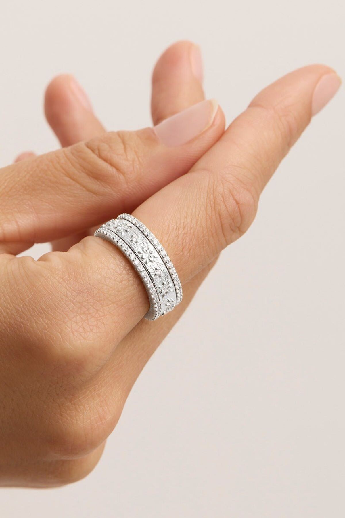 I am enough ring white gold store