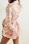 AUGUST PANELLED PLAYSUIT (CREAM FLORAL)