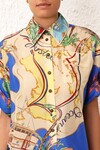 ALIGHT SHORT SLEEVE SHIRT (NAUTICAL MAP)