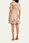 AUGUST BELTED MINI DRESS (CREAM FLORAL)