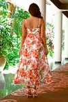 DIAMOND IN THE ROUCHE DRESS (WHITE FLORAL)