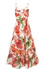 DIAMOND IN THE ROUCHE DRESS (WHITE FLORAL)