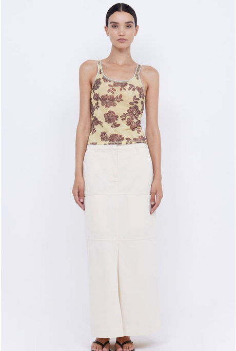 PHOENIX MAXI SKIRT (CREAM)