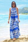 BLUE WITH ENVY DRESS (BLUE TIGER)