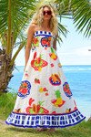 POSTCARDS FROM PORTOFINO DRESS (MULTI)