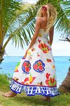 POSTCARDS FROM PORTOFINO DRESS (MULTI)