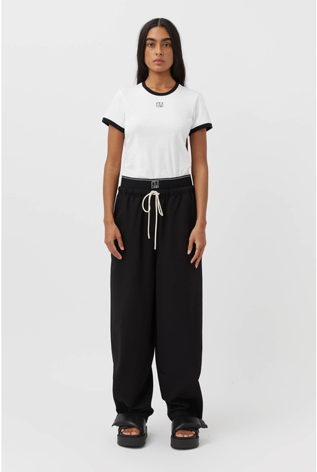 LUCIA MONOGRAM PANT (BLACK)