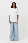 JUNO KNOT TEE (SOFT WHITE)