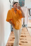 RUN FOR THE HILLS BLOUSE (TANGERINE)
