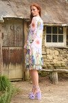 PLEAT ME LATER TUNIC DRESS (PASTEL FLORAL)