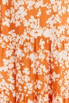 VALENCIA FRILL DRESS (ORANGE FLORAL)