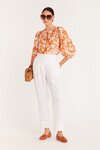 VALENCIA BLOUSE (ORANGE FLORAL)