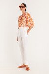 VALENCIA BLOUSE (ORANGE FLORAL)