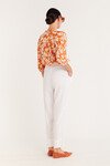 VALENCIA BLOUSE (ORANGE FLORAL)