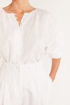 PURE LINEN BLOUSE (WHITE)