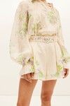 CHAMBER TIE BLOUSE (MULTI)