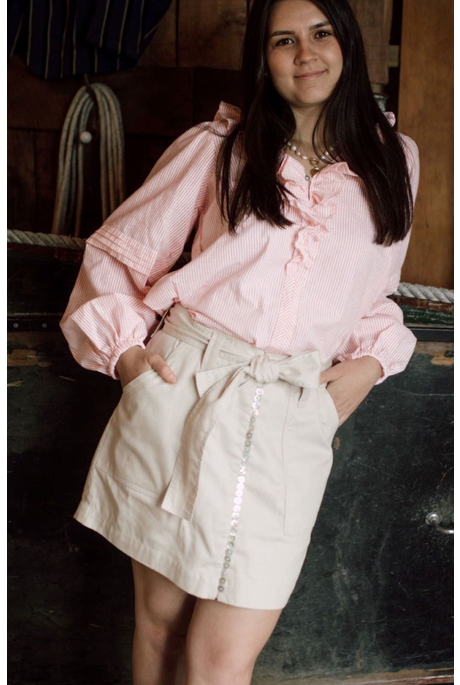 INTO THE WILD SKIRT (IVORY DRILL)