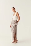 IMMERSION MAXI SKIRT (METALLIC OYSTER GRAY)