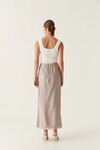 IMMERSION MAXI SKIRT (METALLIC OYSTER GRAY)