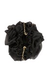 EVALIE ORGANZA RUFFLE BAG (BLACK)