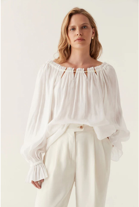 CHARM LE CORSAIRE BLOUSE (IVORY)