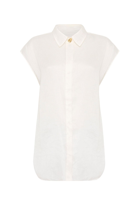 SOLANA SLEEVELESS SHIRT (IVORY)