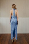BY YOUR SIDE DRESS (BLUE SILK)