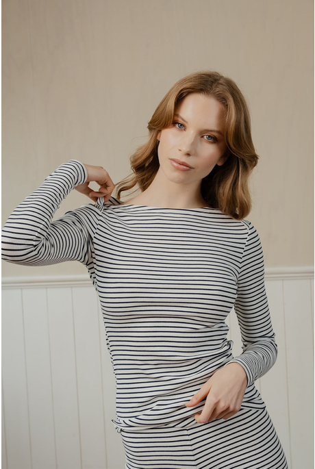 BOATIE CREW (NAVY STRIPE)
