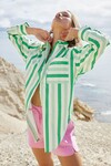 BUDDY SHIRT (MIDORI STRIPE)