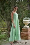 RUE DRESS (LIME STRIPE)