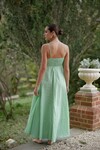 RUE DRESS (LIME STRIPE)