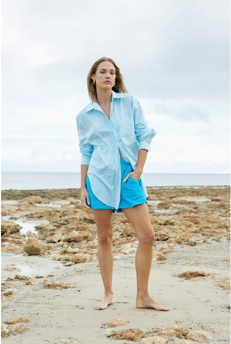 BUDDY SHIRT (LAGOON STRIPE)