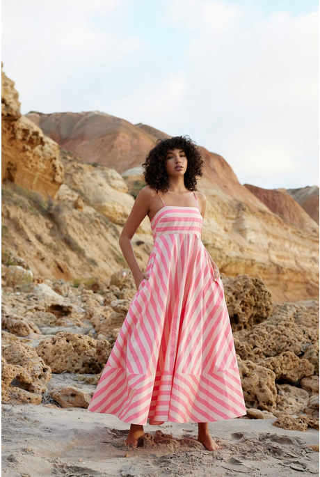 RUE DRESS (CANDY STRIPE)