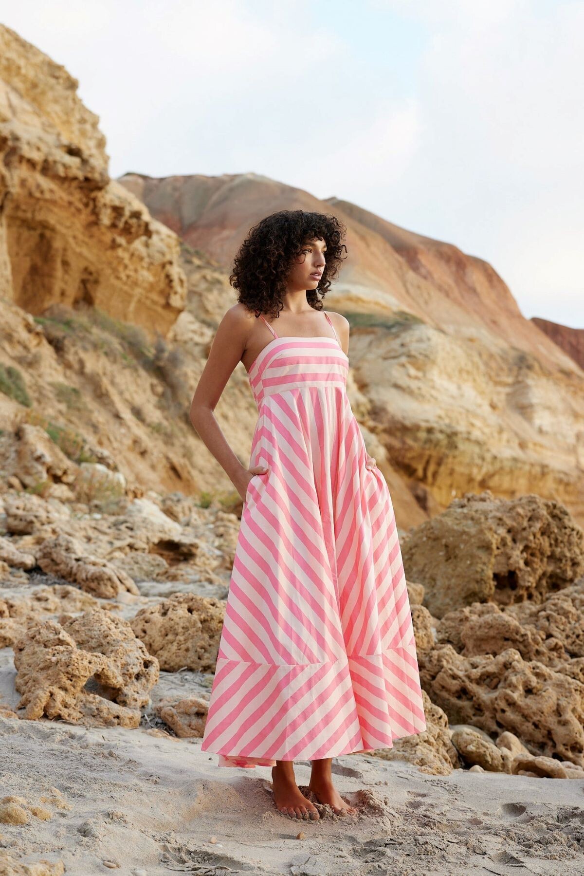 RUE DRESS CANDY STRIPE ASTON STUDIO SUMMER 24