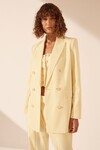 SARA PEAK LAPEL BLAZER (LEMON)