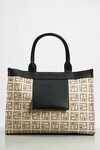 DENVER TOTE (BLACK/CREAM)